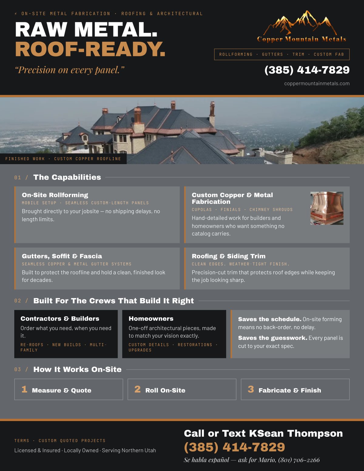 Copper Mountain Metals flyer cover